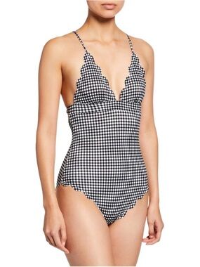Marysia Swim Santa Clara Maillot Black White Gingham One Piece